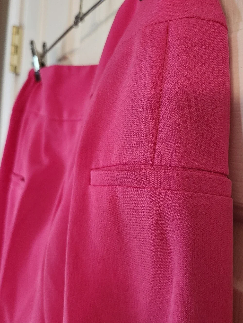 NEW Hot Pink Women's High-Waist Wide-Leg Pants Kasper 20W Macy's Retail:$89.99 - Picture 12 of 15
